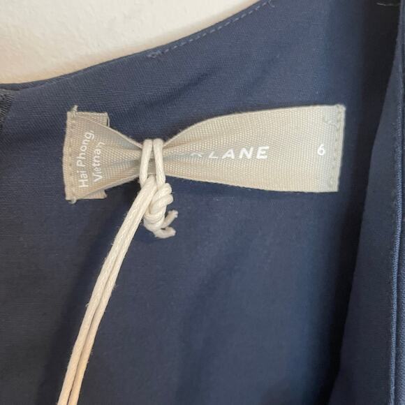 Everlane The Structured Cotton Jumpsuit In Navy Blue Size 6 New - Picture 12 of 13
